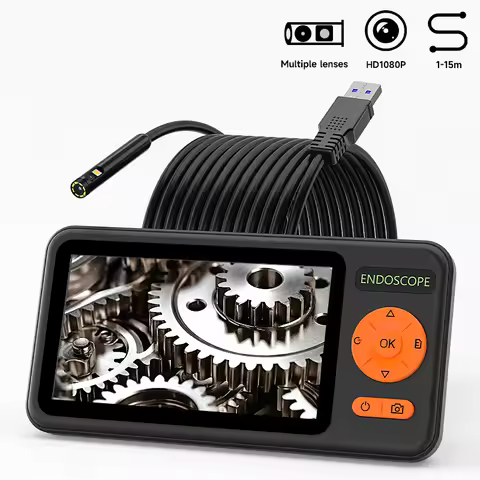 5-inch IPS Screen Borescope 1080P Autofocus 1920P HD Industrial Endosscope Split Design IP67 Rigid C