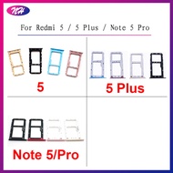Micro Sim Card Tray Holder For Xiaomi Redmi 5 / 5 Plus Micro SD Reader Sim Card Slot For Redmi Note 5 Pro Replacement Parts