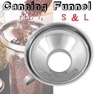 Canning Funnel Stainless Steel Wide Mouth Canning Funnel Hopper Filter Leak Wide-Mouth Funnels