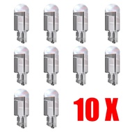 10x W5W Led T10 Car Light COB Canbus Glass 6000K White Auto Automobiles License Plate Lamp Dome Read DRL Bulb Style LED 12V