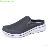 [35-48] lightweight couple Half shoes mesh men Slip on Shoes Causal shoes for women men