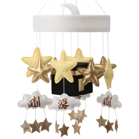 Kaaba Baby Mobile Islamic Cot Mobile Quran Mobile Muslim Baby Shower Gift