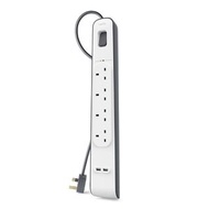 Belkin 2.4 安培 USB充電 4位防雷保護拖板