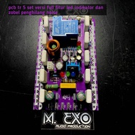 pcb final 5 set transistor thosiba dan 3 set final sanken double layer