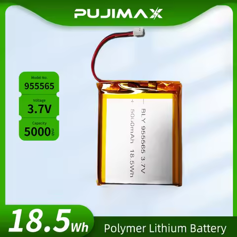 PUJIMAX 3.7V 5000mAh 955565 Polymer Lithium Battery Lithium Ion Battery For Power Bank GPS 100% Real