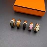 Pig Nose Leather Ring Female 18k Rose Gold Couple Ring Couple Style