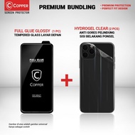 COPPER Premium Bundling Tg Glossy &amp; Hydrogel Clear - Xiaomi Redmi 9a