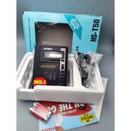 Aiwa HS-T50 Cassette Player - New Old Stock Full Set, Auto-Reverse, V14 Earphones