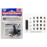 TAMIYA 15385 STABILIZER BALL CAP [MONOCHROME]