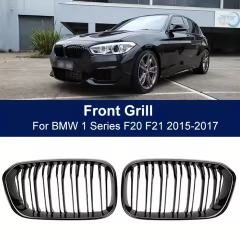 Car Front Kidney Grill Gloss Black M Color LCI Fit BMW 1 Series F20 F21 2015 - 2019 116i 118i 120i 1