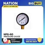 NATION Pressure Gauge 60 psi and 100 psi for Water Pump