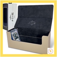 【Japan】Card Armor Deck Case 500 Sheets Multi Storage Magnet Loader Compatible with Pokemon, One Piece, and Duel Masters (Beige) by Sunista