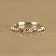 The Diamond and Cross Ring | 鑽石十字線戒 | 18K 白金