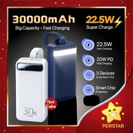 Remax RPP-522 30000mAh QC 22.5W PD 20W Super Powerbank LED Display + LED Light for Camping Power Bank