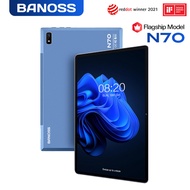 【2024 TOP8】BANOSS N70 Tablet PC 10.1 Inches Android 11 5G WiFi 8800mAh Dual SIM 4G Gaming Online Classroom Meeting for Students 6GB 8GB 10GB RAM 128GB 256GB 512GB ROM