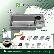 SORENTO KOREA Modern Style Stainless Steel 304 Material Multifunctional Kitchen Sink with accessorie