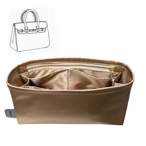 Purse Organizer Silky Smooth,Silk,Luxury Handbag Tote in Bag Shapers, Women- Fits Birkin25/30/35/40 