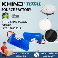 「PREMIUM CELL」 ILIFE KHIND TOTAL DIBEA ML009  ECOVACS CEN250 BATTERY PACK 10.8V 11.1V 2600mAh Rechar