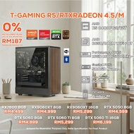 T-GAMING R5/RTXRADEON 4.5/M PC GAMING PACKAGE / 16GB DDR5 / 500GB SSD / R5 8400F + GPU OPTIONS