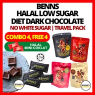 BENNS Dark Chocolate Sugar Free Chocolate Benns Chocolate Keto Coklat Diet Coklat Benns Keto Chocola