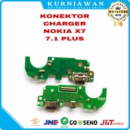 Nokia X7 7.1 Charger Connector Plus Pcb Board Usb Con Cas Mic Board