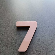 Acrylic House Numbers Embossed Pink 3D Acrylic Room Numbers Single Letters Numbers Hotel Numbers Tii