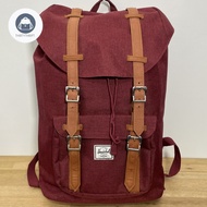 Tas Ransel Herschel Little America Maroon Red 18L Backpack Preloved