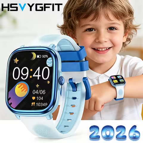 2026 New Children's Smart Learning Watch Alarm Clock LED Flashlight Waterproof Word Storybook Game H