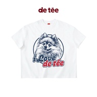 DOG Form BOXY Unisex White T-shirt - de tée