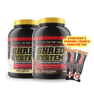 【FREE 2pcs Max's Super Shred Caramel Crunch Bar】Max's Shred System Protein Powder 900g