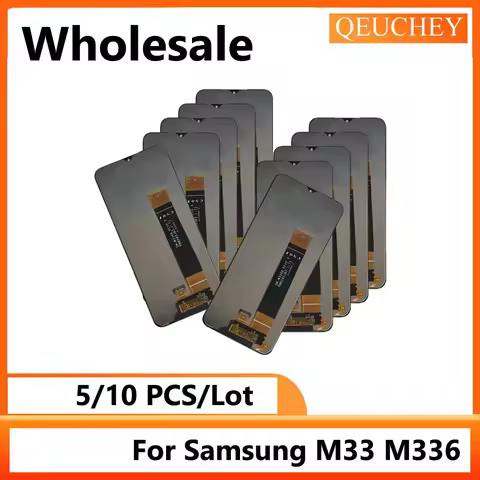 5/10 Piece/Lot For Samsung M33 5G LCD Display Touch Screen Digitizer Assembly No / With Frame M336 M