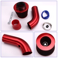 76mm/3-Inch Car Air Filter with Intake Pipe System Turbine Induction Kit Aluminum Universal Truck Ac