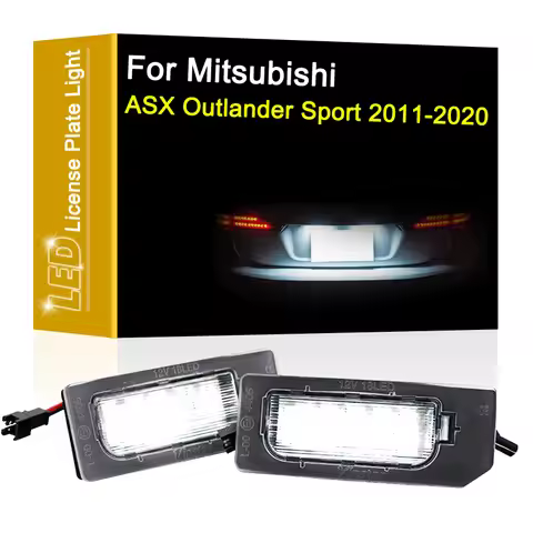 12V LED Number Plate Lamp For Mitsubishi ASX Outlander Sport 2011-2020 White License Plate Light Ass