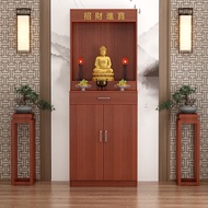 Get 7% coupon+gift】Incense Cabinet with Door Household Altar Altar Guan Gong Buddha Cabinet for Tabl