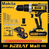 KEELAT KCD005 29 Pcs Set Cordless Drill Driver Kit Hand 2 Speed Screwdriver 20V Power Drill Screwdriver Drill