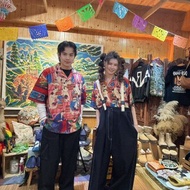 【熱門預購】復古日式優雅藝術感浮世繪休閒襯衫L (12色)7IA-5115