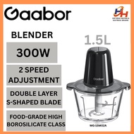 Gaabor 1.5L Food Processor Blender Large Capacity 300W S-Type MG-15M02A (Black)