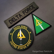 Lencana Pengenalan Delta Force Devil Patch A.S. Lencana Moral Taktikal Patch Dada Bersulam Delta For
