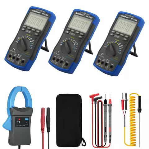 770K Automotive AC/DC Dwell Multimeter With Temperature Resistance Handsel RPM Indudctive Pick-up or