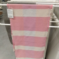 Table Runner Long Pink White Striped Tablecloth 35X130Cm