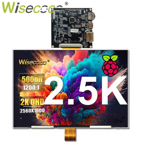 8.9 Inch 2560x1600 2K Touch LCD Screen Display Raspberry Pi Display 500 Nits LCD Monitor MINI USB Dr