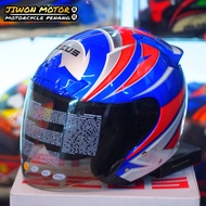 ZEUS SINGLE VISOR HELMET🇹🇼 GJ609 YAMAHA BLUE