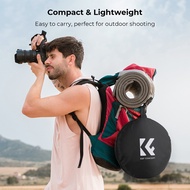 K&F CONCEPT  80cm/32in Photography Collapsible Light Reflector 5-in-1 (Translucent, Silver, Gold, Wh