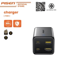 PISEN GaN70W Fast Charger Type C Fast Charger with HDMI Output 4 Ports Fast Charger TS-C190