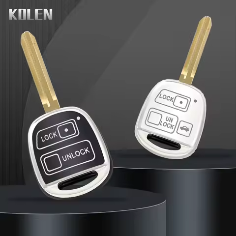 TPU Car Key Case Cover Shell Fob For Toyota Yaris RAV4 Passo Avensis Corolla Tacoma TOY40 TOY43 TOY4