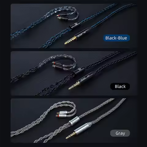 KBEAR ST12Plus iem cable 2pin Upgrade Cable Copper Cable Connector 4N 4.4MM MMCX/2PIN-S/2PIN-C 2M Ea