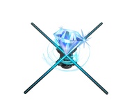 3D Hologram Fan,27.5 Inch Hologram Fan Projector 2000*1444PX Resolution 832 LED Beads, Holographic F