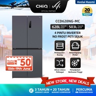 CHiQ CCD628NG-MC Multi Temp Zone 628L Inverter Tanpa Frost Peti sejuk pintu bersilang Refrigerator 冰