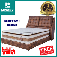 Bed Frame Cedar  Katil Queen Size / King Size / S.Single Size/ Single Size