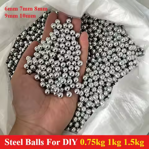 Steel Balls 0.75kg/1kg/1.5kg Diameter 6mm 7mm 8mm 9mm 10mm Solid Carbon Steel Balls High Precision f